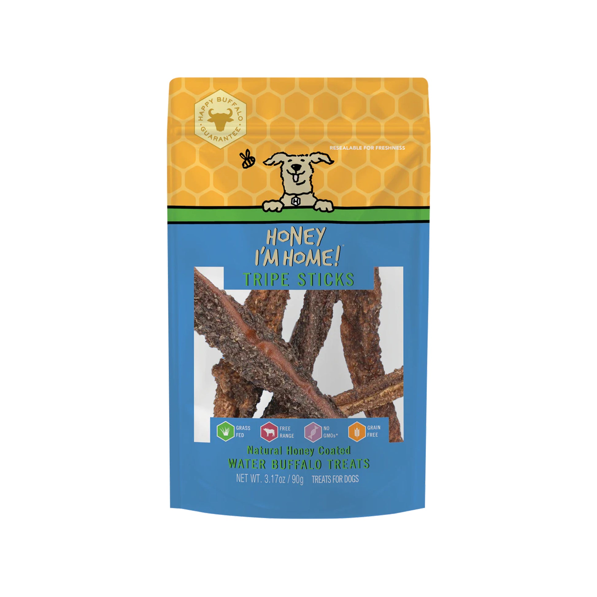 Honey I'm Home🐶Honey Coated Buffalo Tripe Sticks 3.2oz