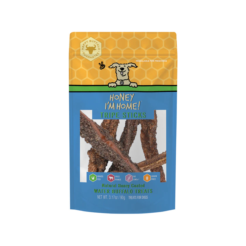 Honey I'm Home🐶Honey Coated Buffalo Tripe Sticks 3.2oz