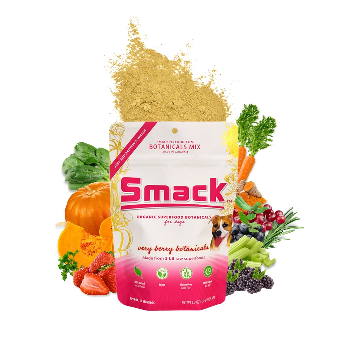 Smack🐶Organic Superfood Very Berry Botanicals 150g