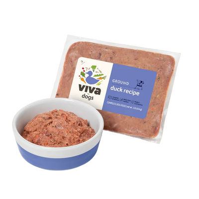 Viva Raw🐶Frozen Dog Complete Meal - Ground Duck 2lb