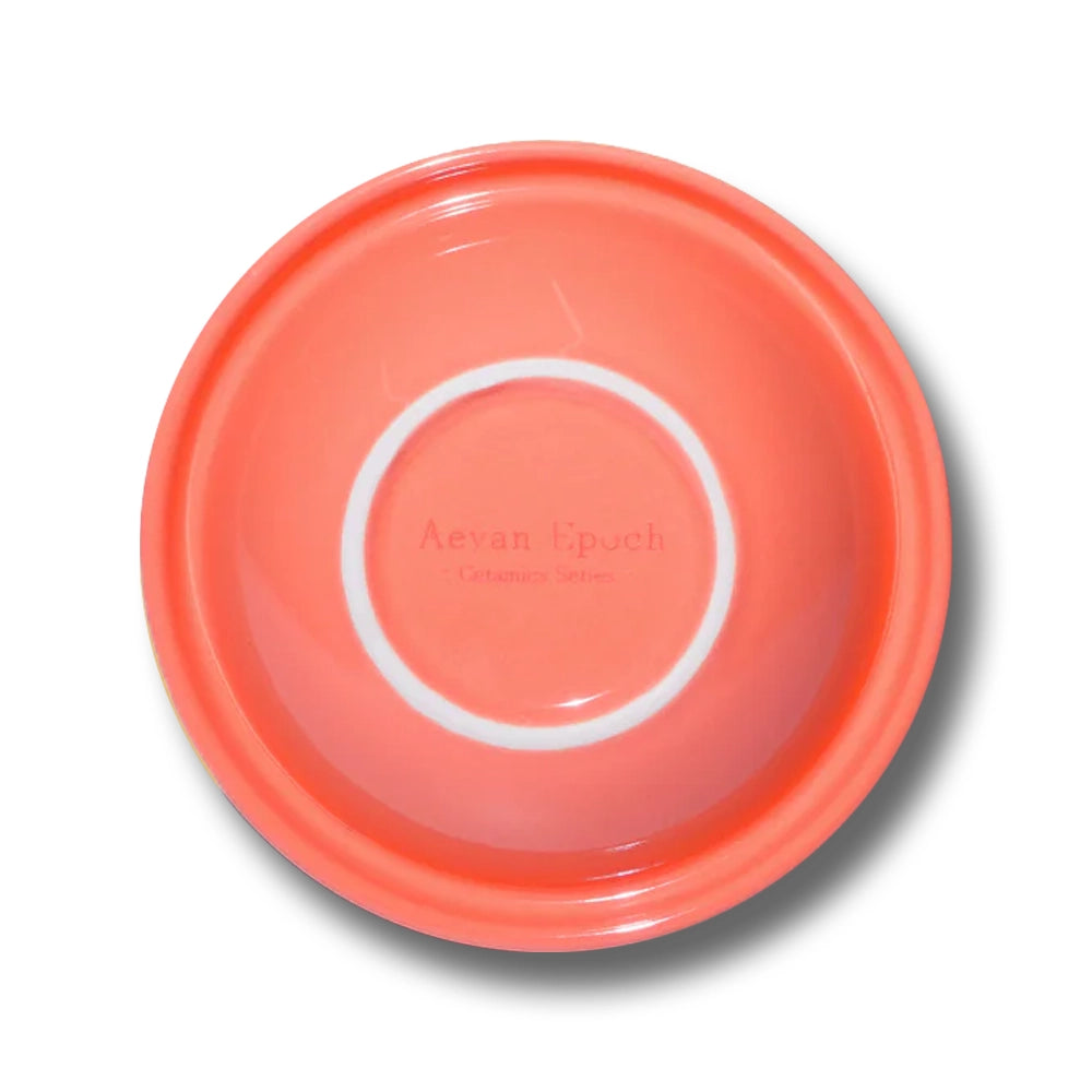 Aevan Epoch🐱🐶Premium Handcrafted Ceramic Bowl - Glossy Watermelon