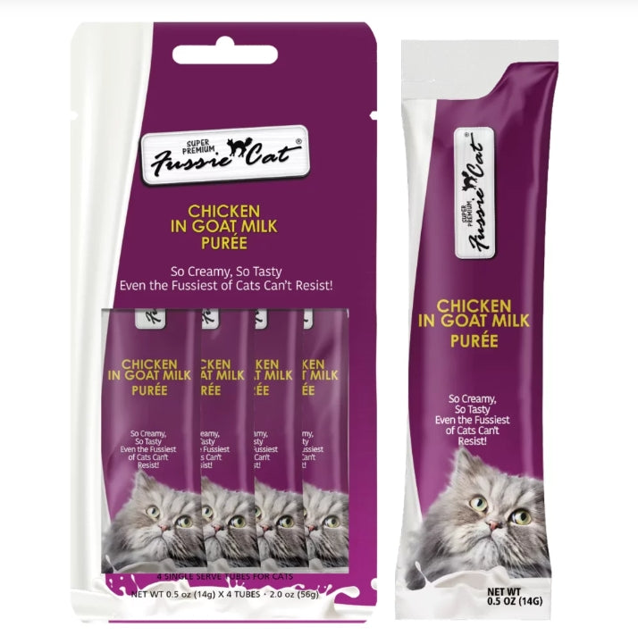 Fussie Cat🐱In Goat Milk Puree Churu 4pc