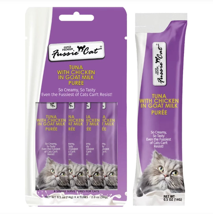 Fussie Cat🐱In Goat Milk Puree Churu 4pc