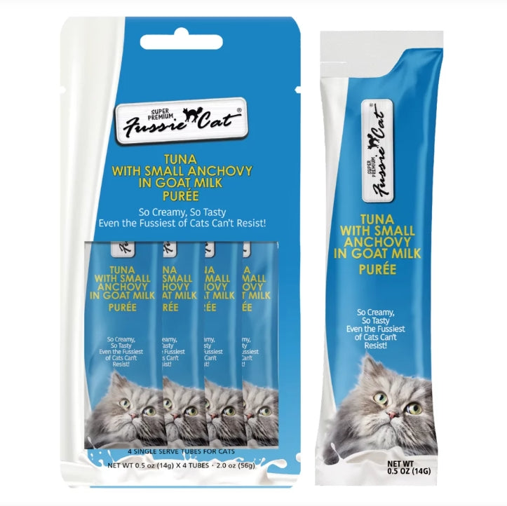 Fussie Cat🐱In Goat Milk Puree Churu 4pc