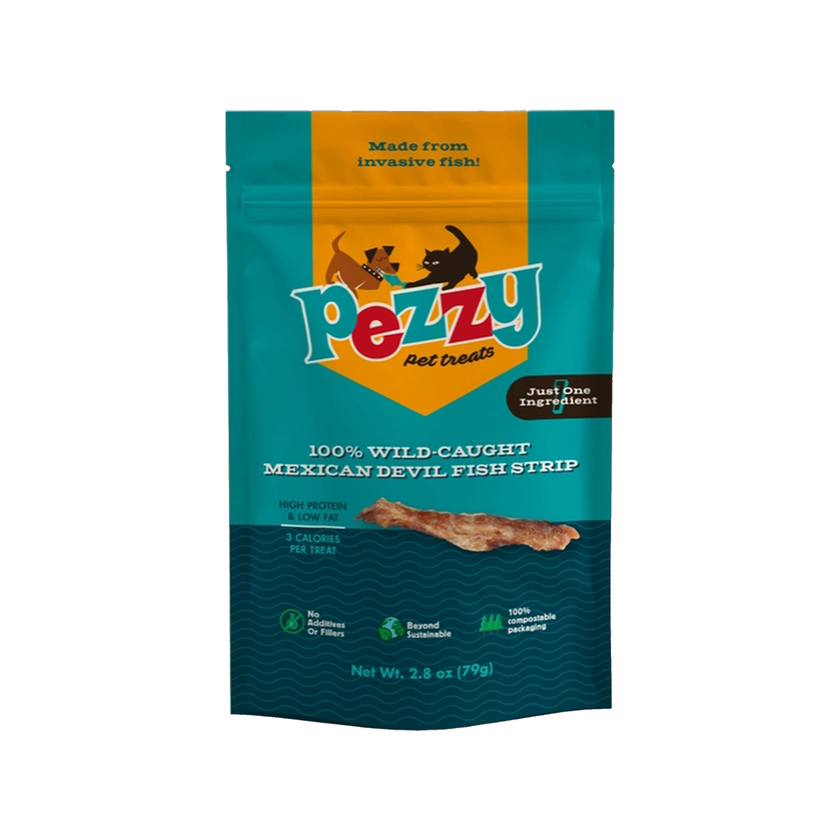 Peezy🐱🐶Devil Fish Strips Single Ingredient 2.8oz