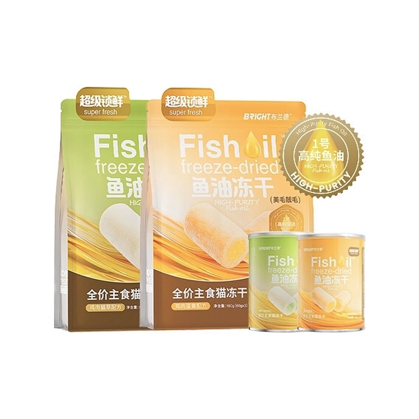Bright🐱High-Purity Fish Oil Core Freeze Dried Complete Food