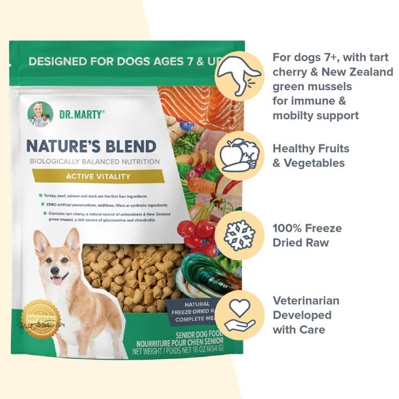 Dr.Marty🐶Nature's Blend Active Vitality Freeze Dried Raw Food