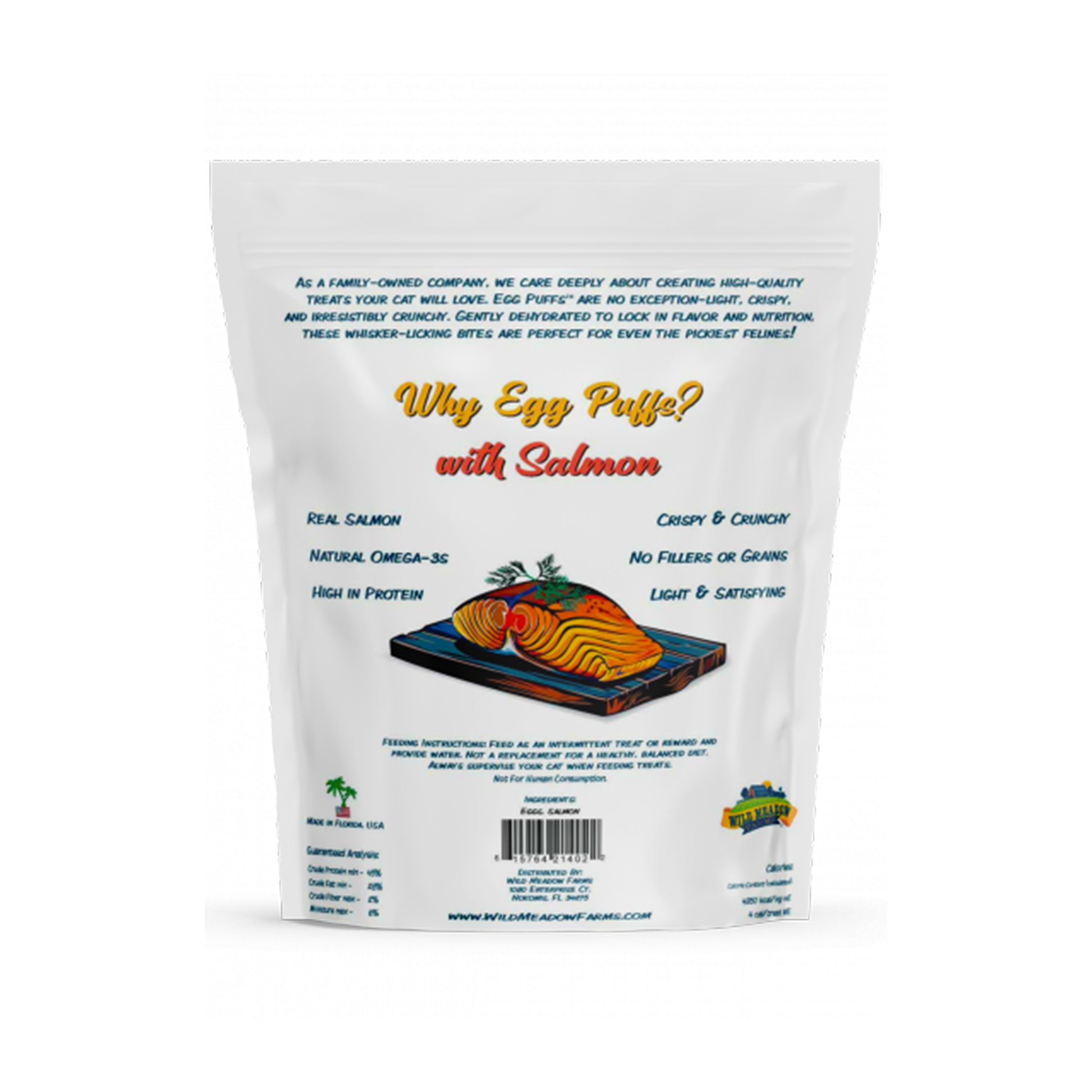 Wild Meadow🐱Egg Puffs Salmon 1oz