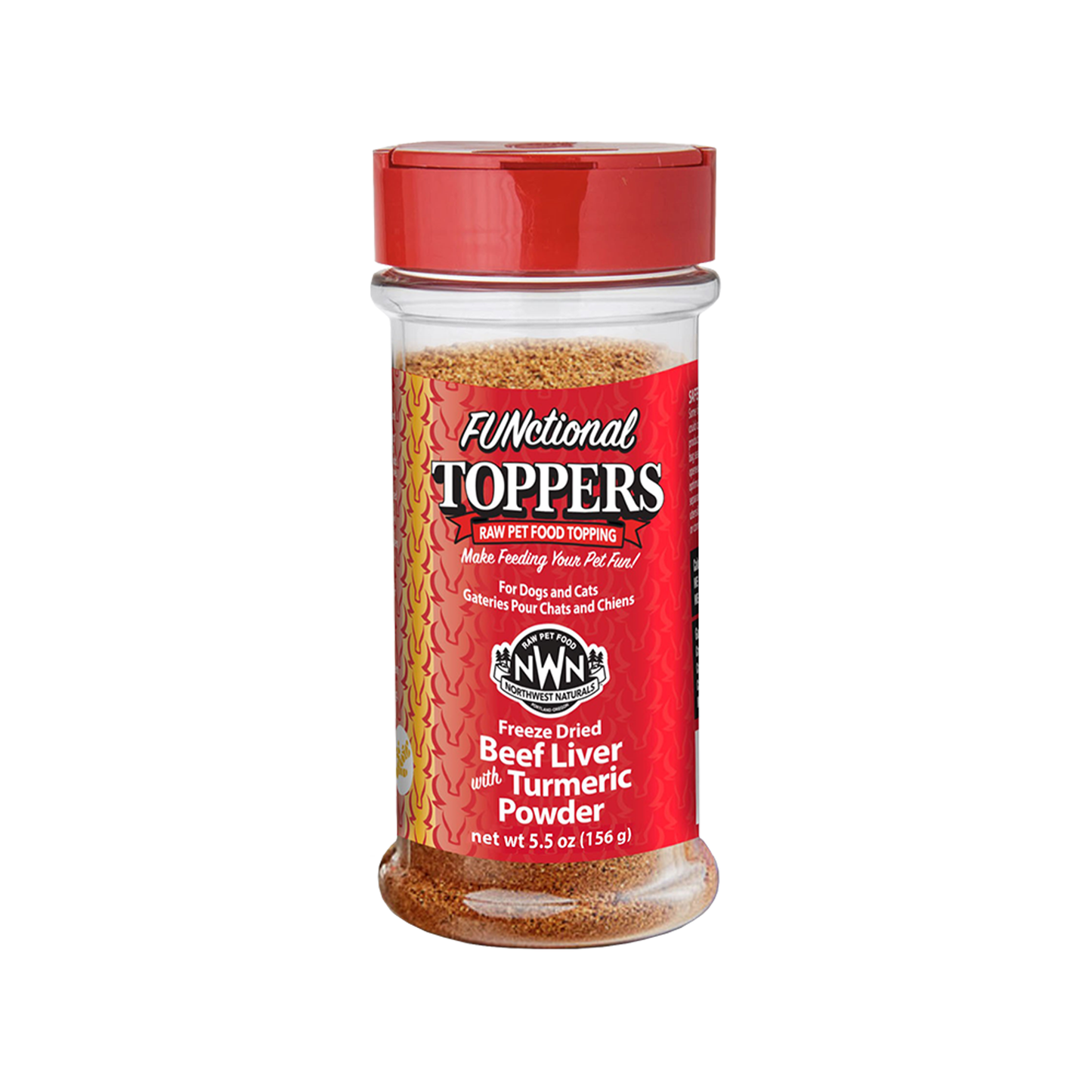 Northwest🐱🐶Freeze Dried Topper Beef Liver & Turmeric 4.5oz