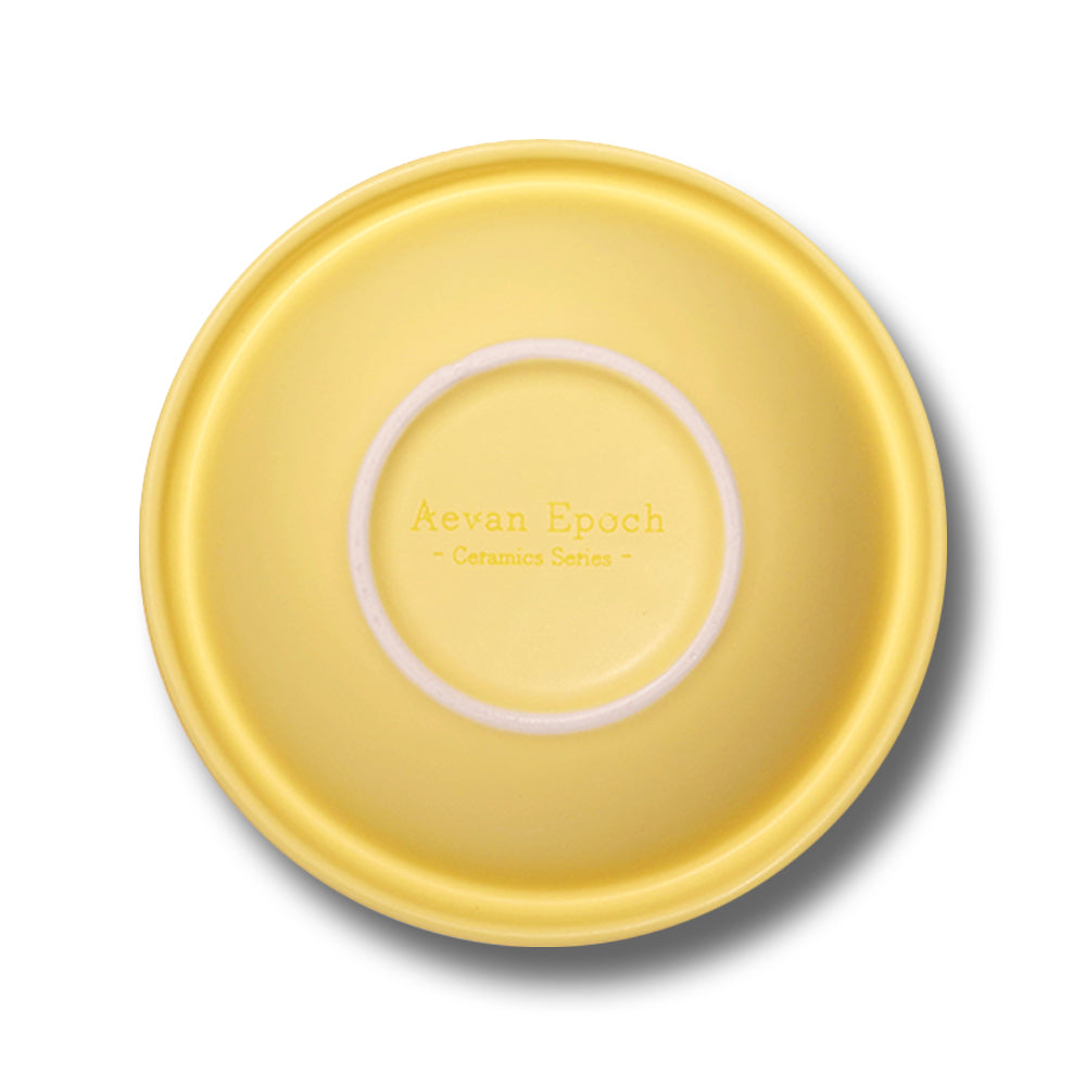 Aevan Epoch🐱🐶Premium Handcrafted Ceramic Bowl - Matte Banana Milk