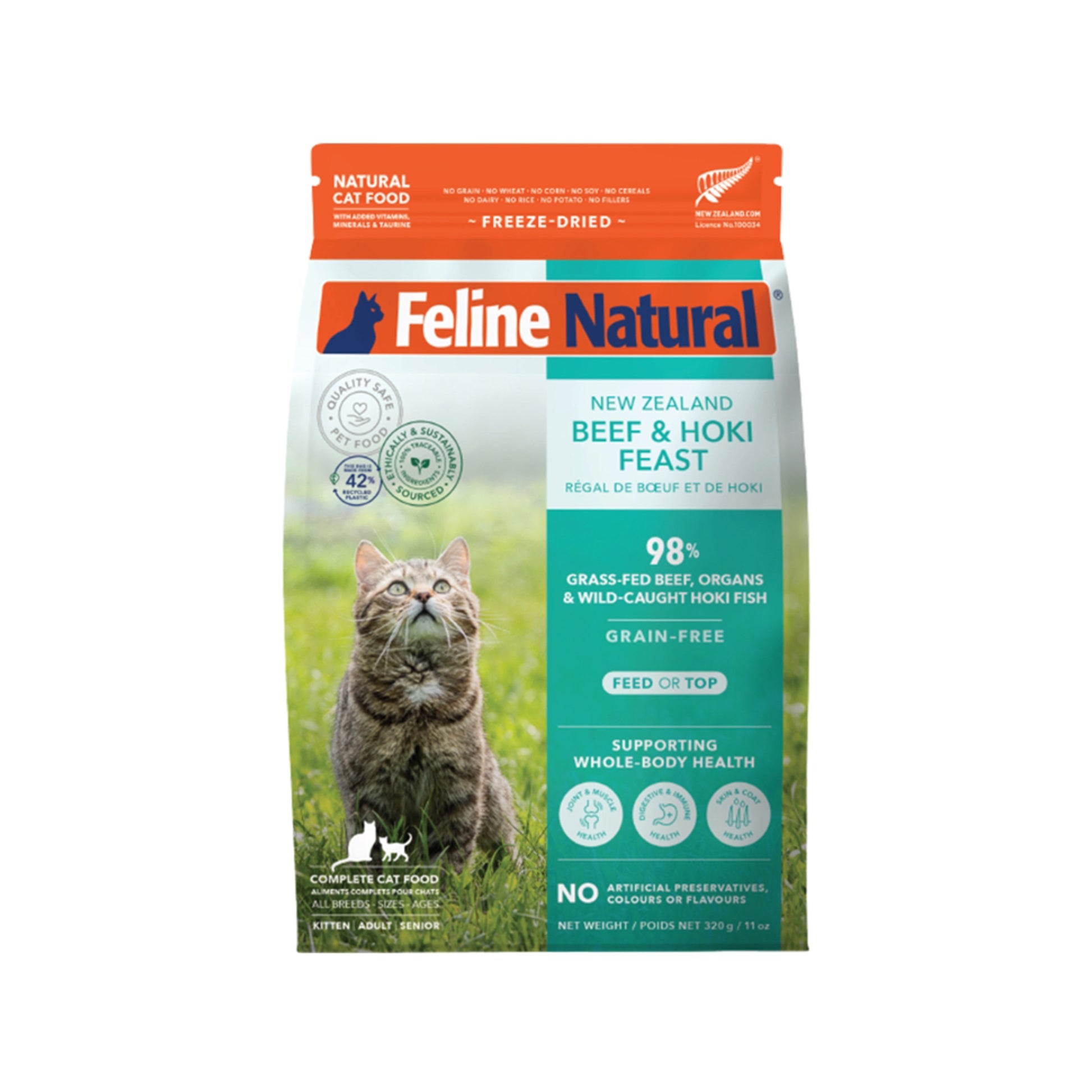 Feline Natural🐱Beef & Hoki Feast Freeze Dried Cat Food