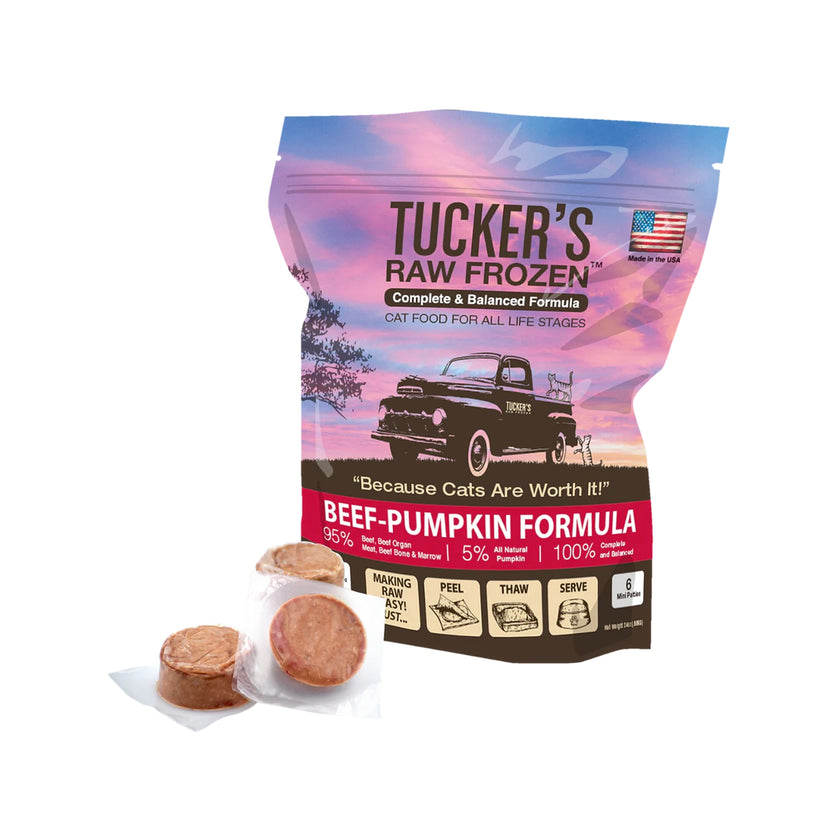 Tucker’s🐱Raw Frozen Meal Beef & Pumpkin 24oz