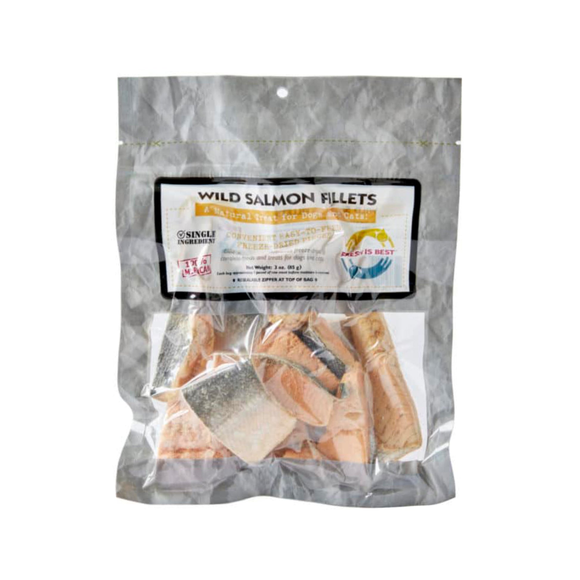 Fresh Is Best🐱🐶Freeze Dried Wild Salmon Fillets 3oz