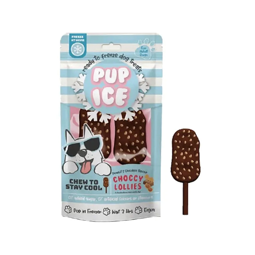 Pup Ice🐶Summer Ice Cream Choccy Lollies Chocolate & Peanut Butter 2pc