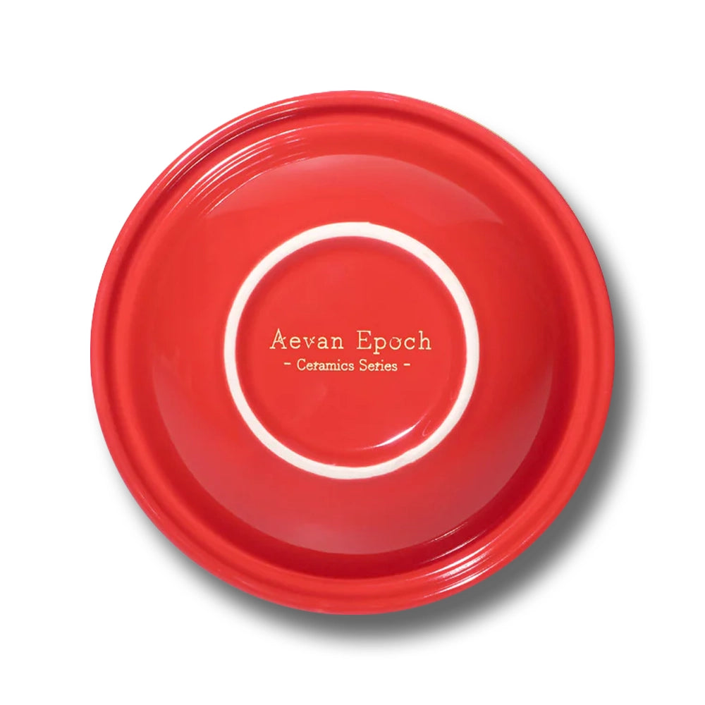 Aevan Epoch🐱🐶Premium Handcrafted Ceramic Bowl - Glossy Cherry