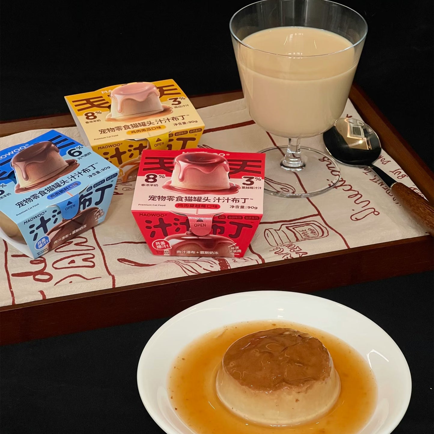 MAOWOO🐱Juice & Pudding Duo Mousse Pate Wet Food 90g