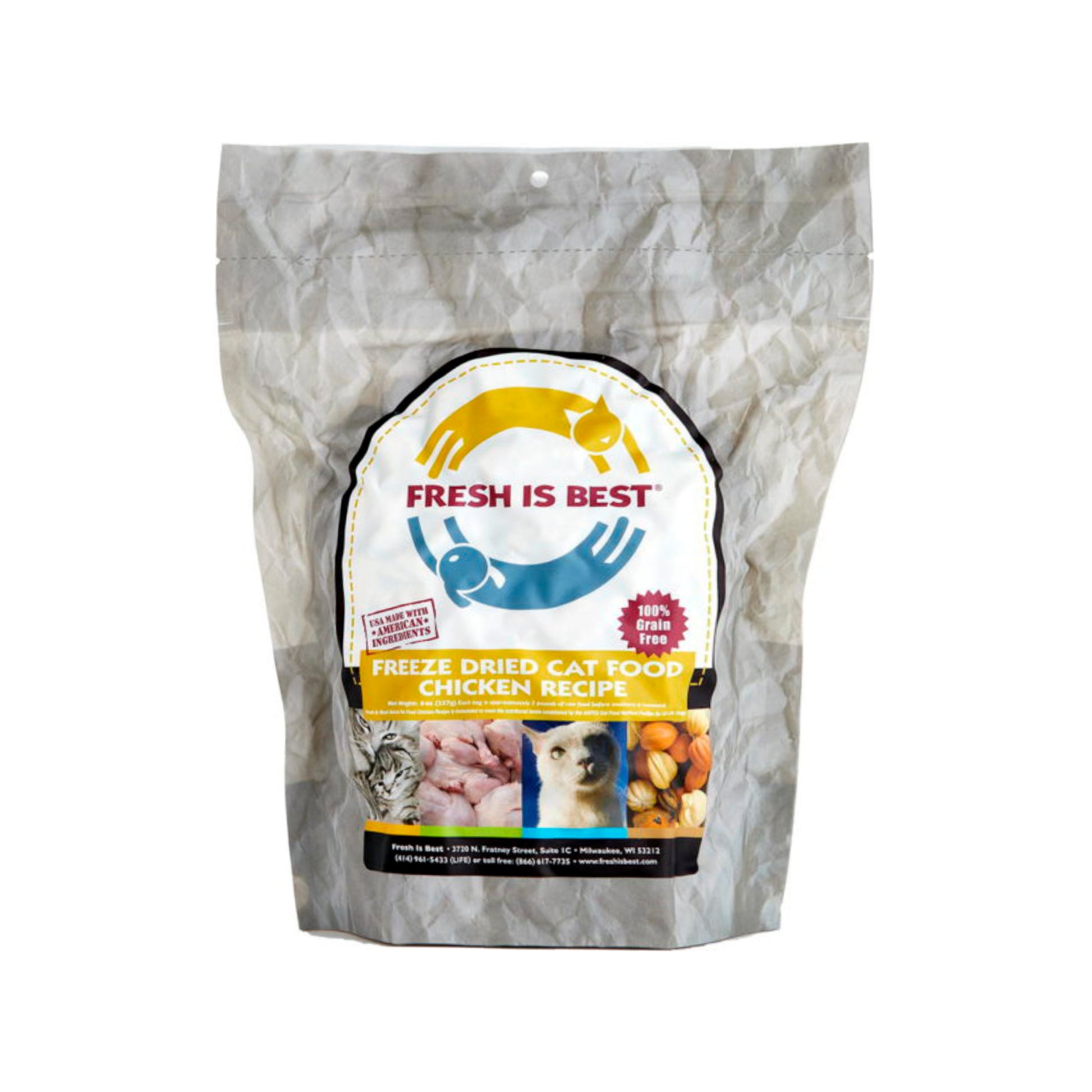 Fresh Is Best🐱Freeze Dried Chicken Cat Food 8oz