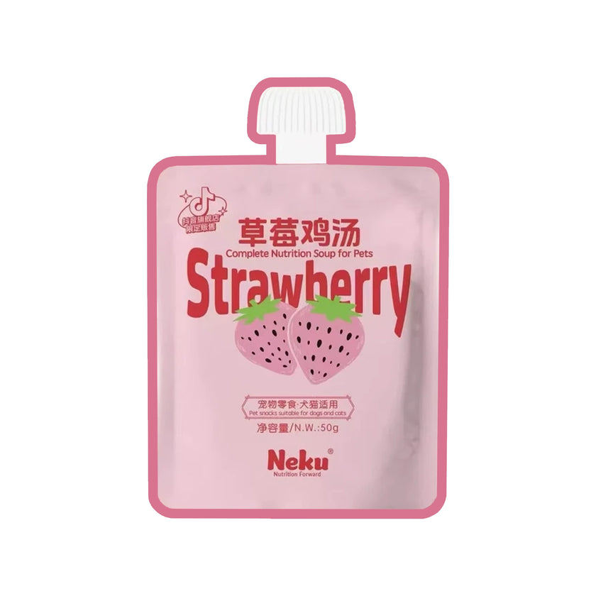 NEKU🐱🐶Limited Strawberry Chicken Broth 50g
