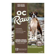 OC RAW🐶Frozen Raw Venison & Produce