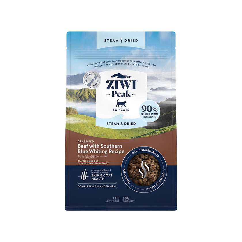 ZIWI🐱Steam & Dried Beef with Southern Blue Whiting Recipe