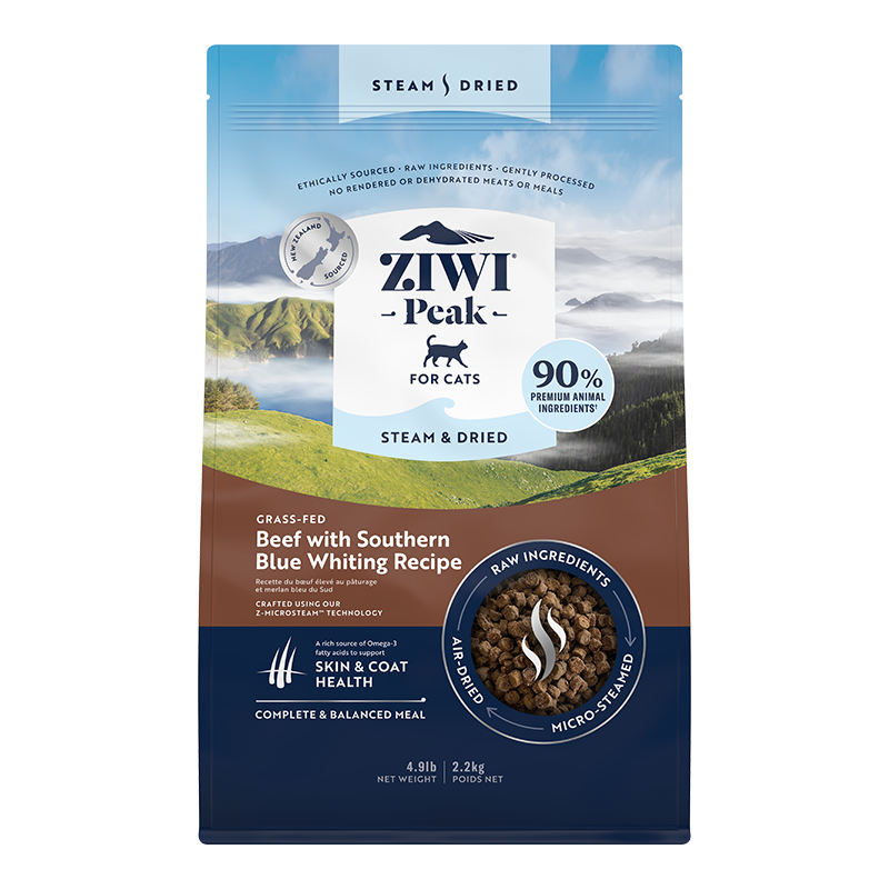ZIWI🐱Steam & Dried Beef with Southern Blue Whiting Recipe