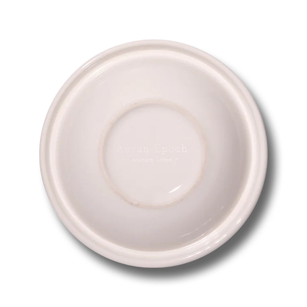 Aevan Epoch🐱🐶Premium Handcrafted Ceramic Bowl - Glossy Snowy White