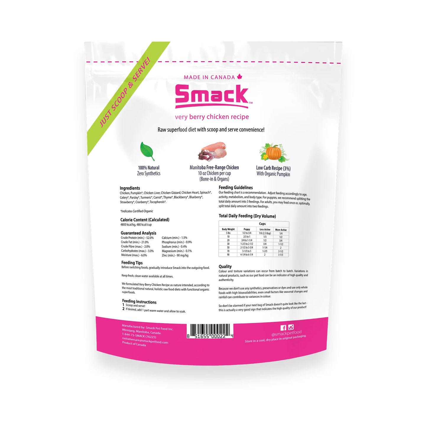 Smack🐶Air Dried Food Very Berry Chicken