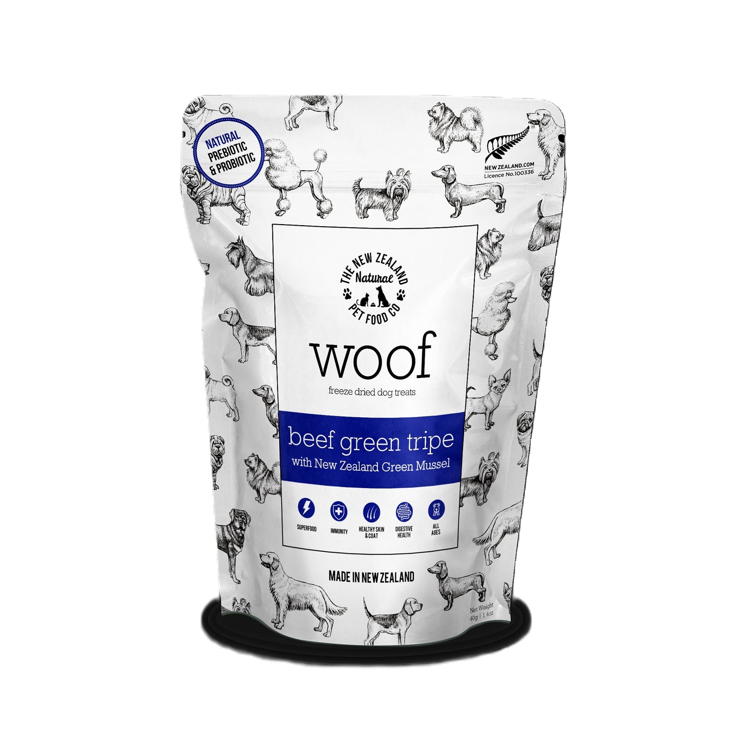 Woof🐶Freeze Dried Beef Green Tripe 1.4oz