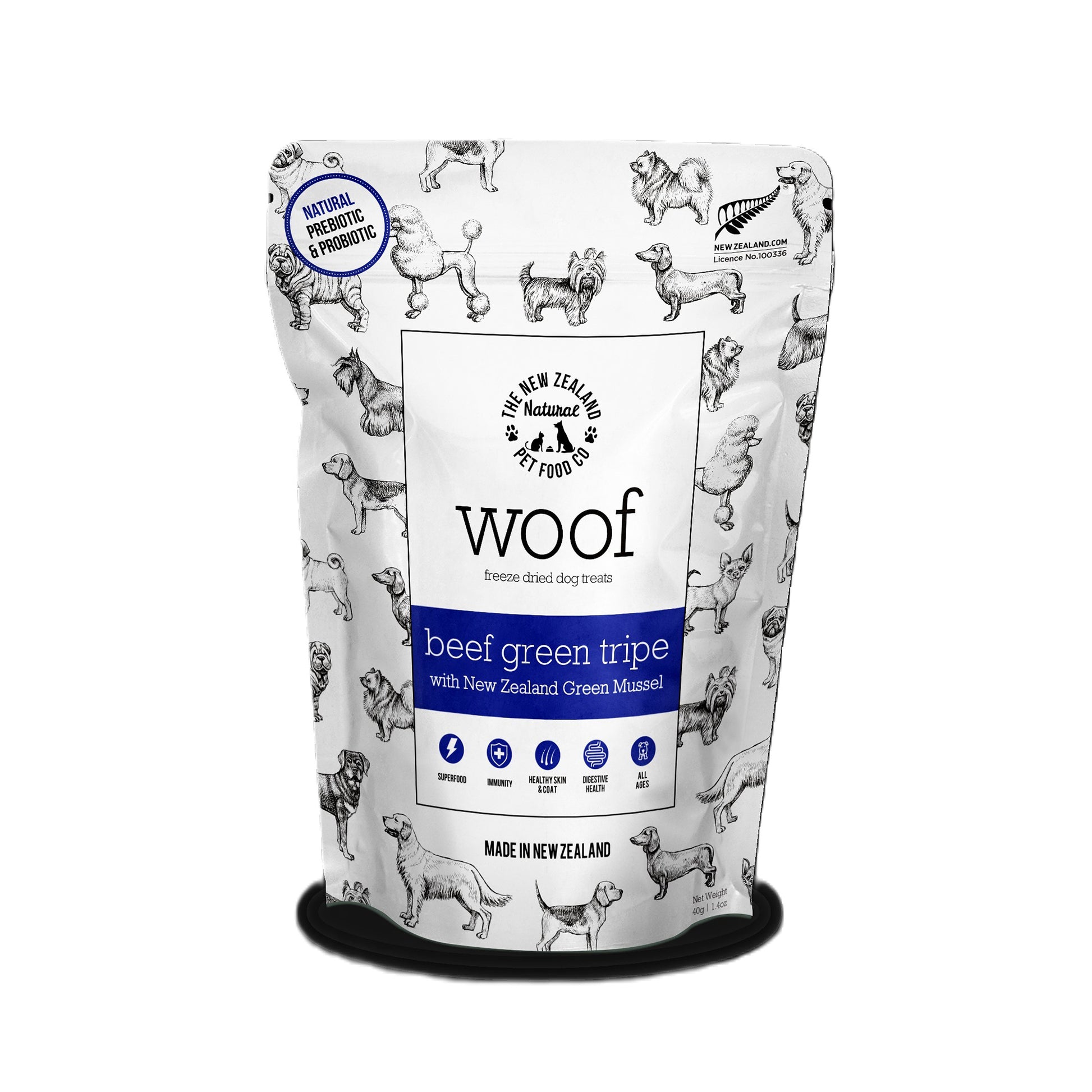 Woof🐶Freeze Dried Beef Green Tripe 1.4oz