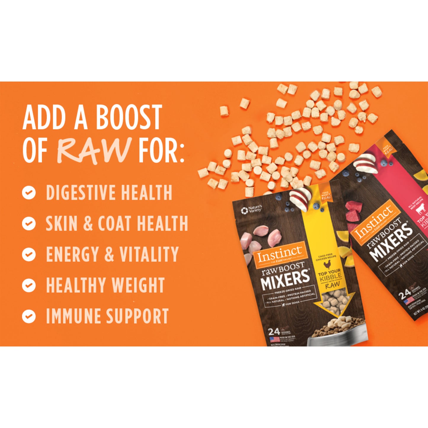Instinct🐶Freeze Dried Raw Boost Mixers