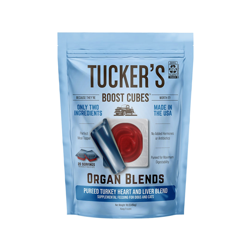 Tucker's🐱🐶Raw Frozen Boost Cube Organ Blends 1lb