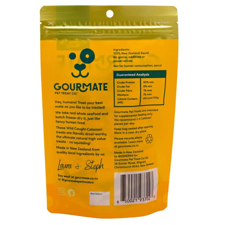 Gourmate🐱🐶Freeze Dried Wild Caught Calamari 1.6oz