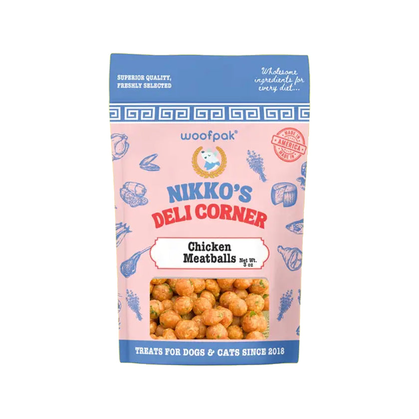 WoofPak🐱🐶Chicken Meatballs Soft & Chewy Treat 3oz