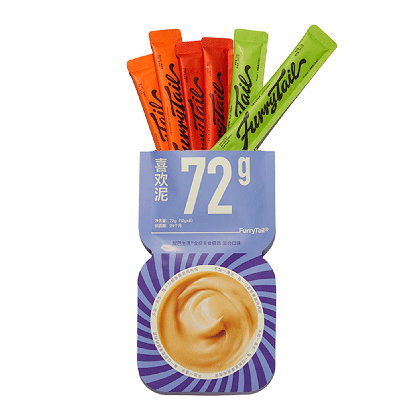 FurryTail🐱Likely Rainbow Complete Mousse Churu 12g*6