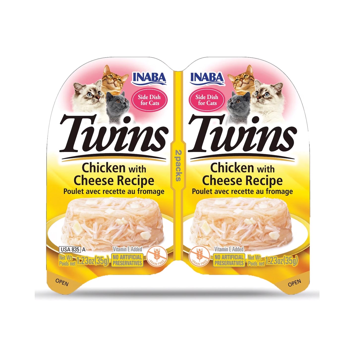 Inaba🐱Twin Cups - Chicken & Cheese Recipe 35g*2