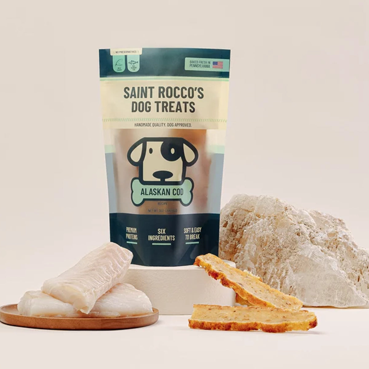 Saint Rocco's🐶Oven-Baked & Air-Dried Meat Treats 8oz