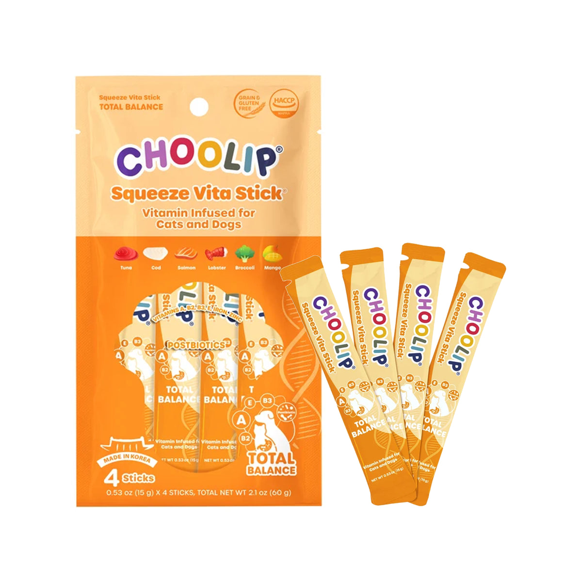 Choolip🐱🐶Total Balance Pouch 4pk