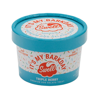Swell🐶Frozen Gelato It's My Barkday Triple Berry 4.5oz