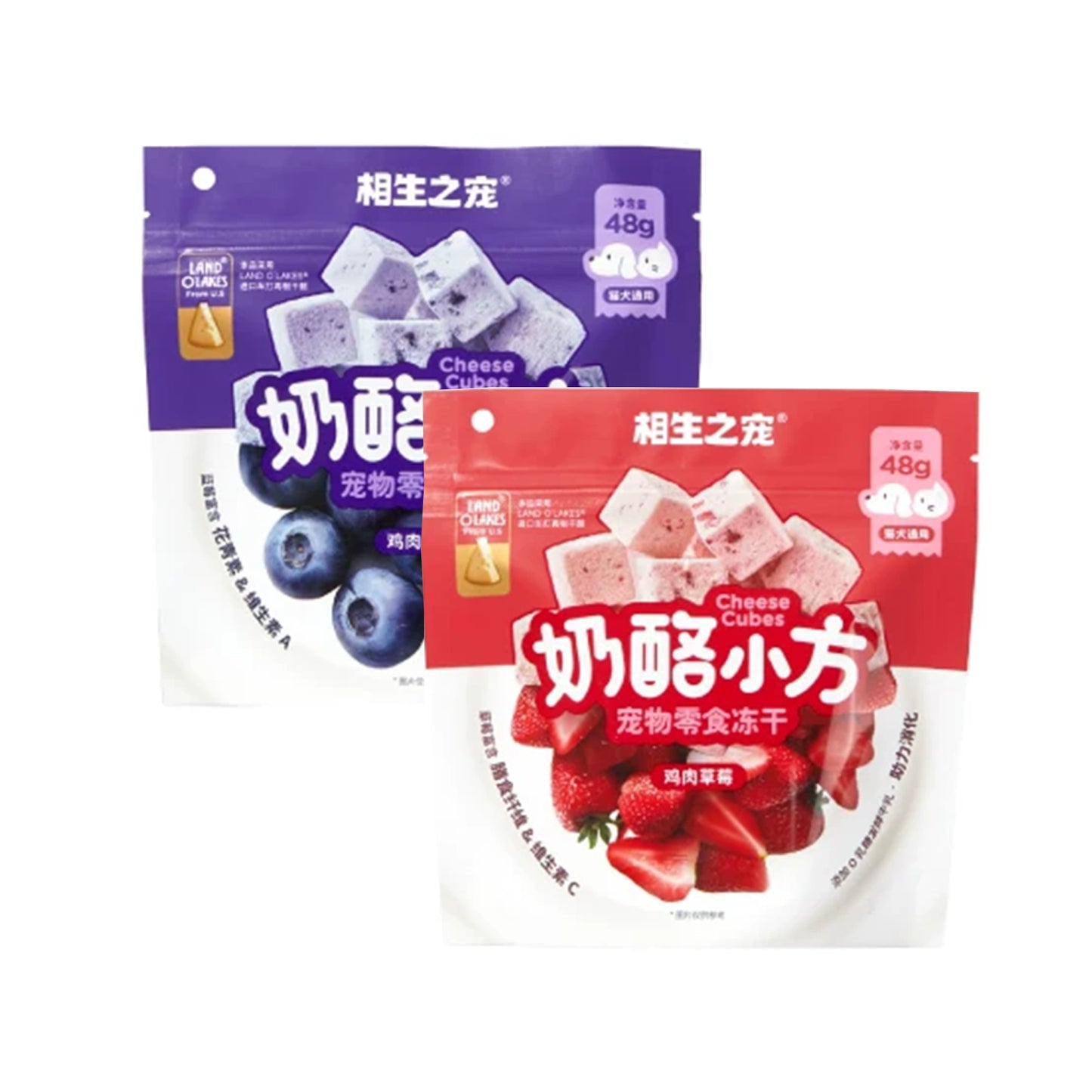 DogsPlus🐱🐶Freeze Dried Organic Cheese Cubes 48g