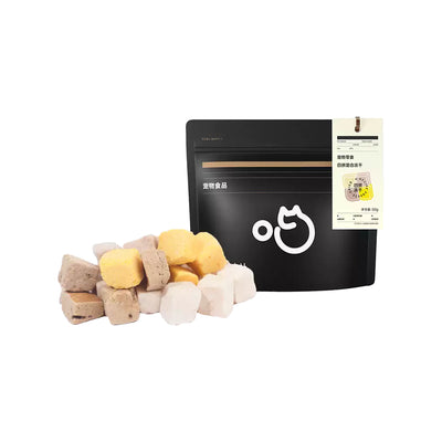 CatLab🐱🐶Freeze Dried Chicken Duck Chicken Liver & Egg Yolk Mixed Cube 50g