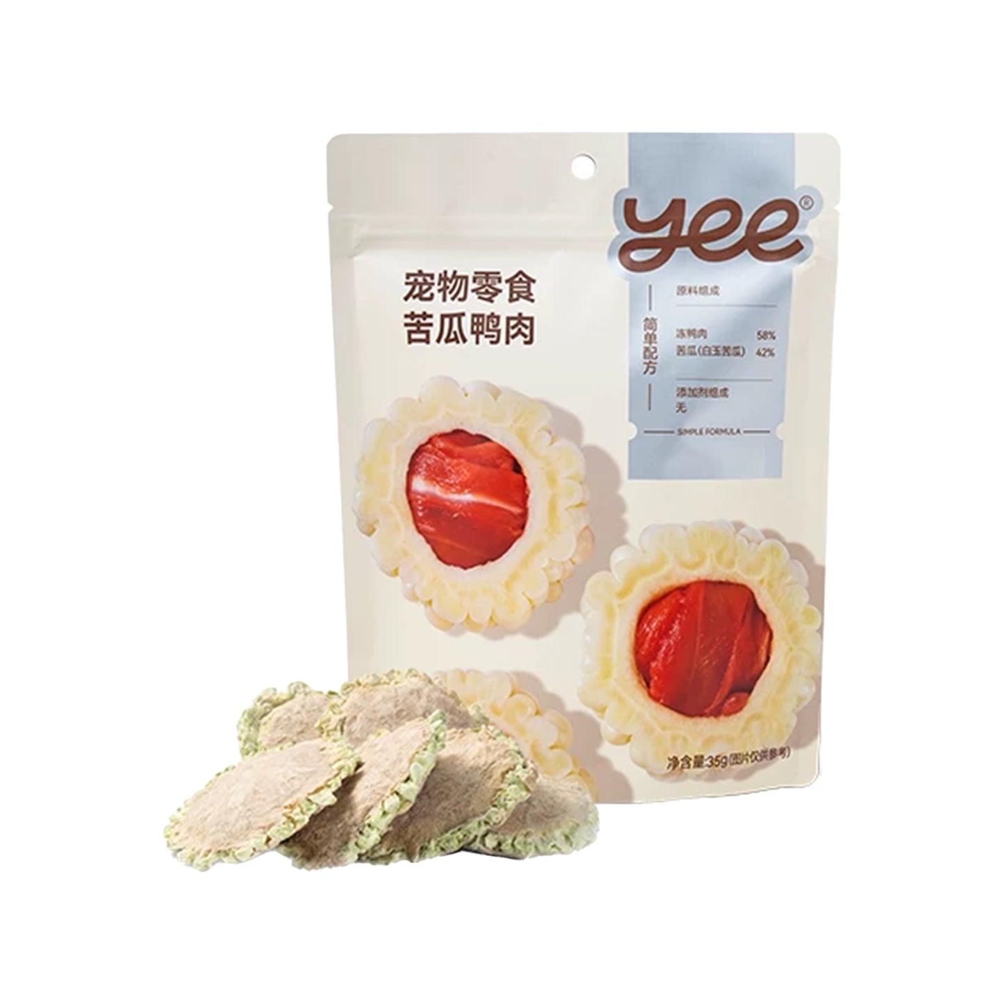 Yee🐶Freeze Dried Bitter Melon & Duck Roll 35g