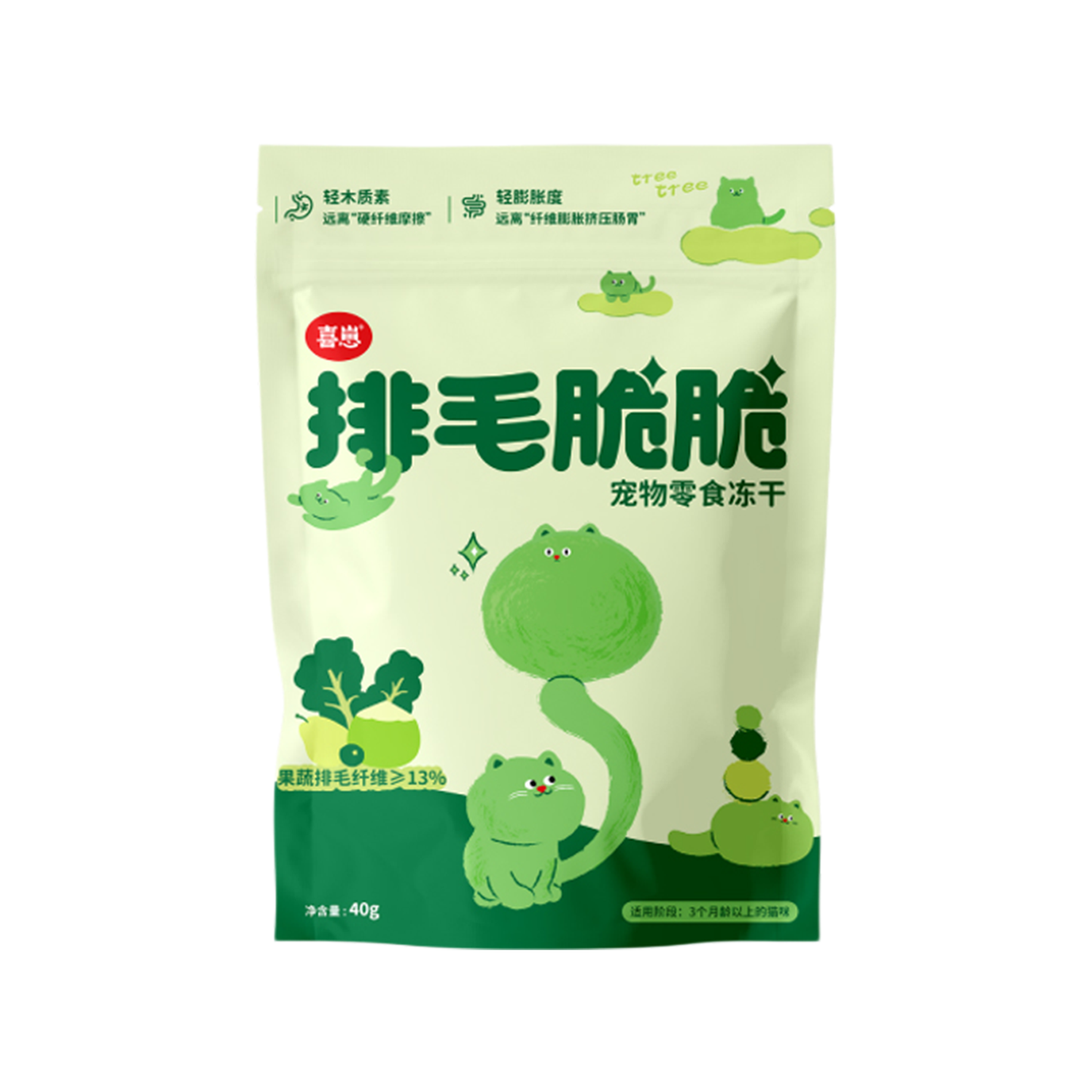 HiCubs🐱Freeze Dried Hairball Crunch Bites 40g