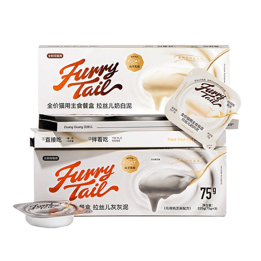FurryTail🐱Cheese Goat Milk & Sesame Puree Mousse Cup Wet Food 35g*6
