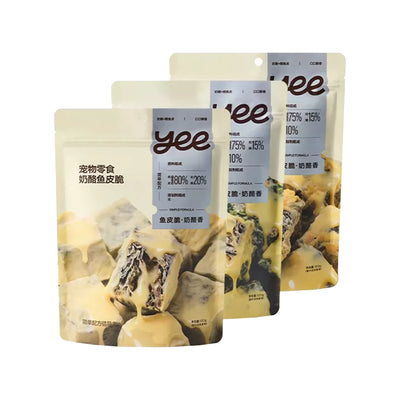 Yee🐱🐶Freeze Dried Crispy Cheese Cod Skin Cubes 120g