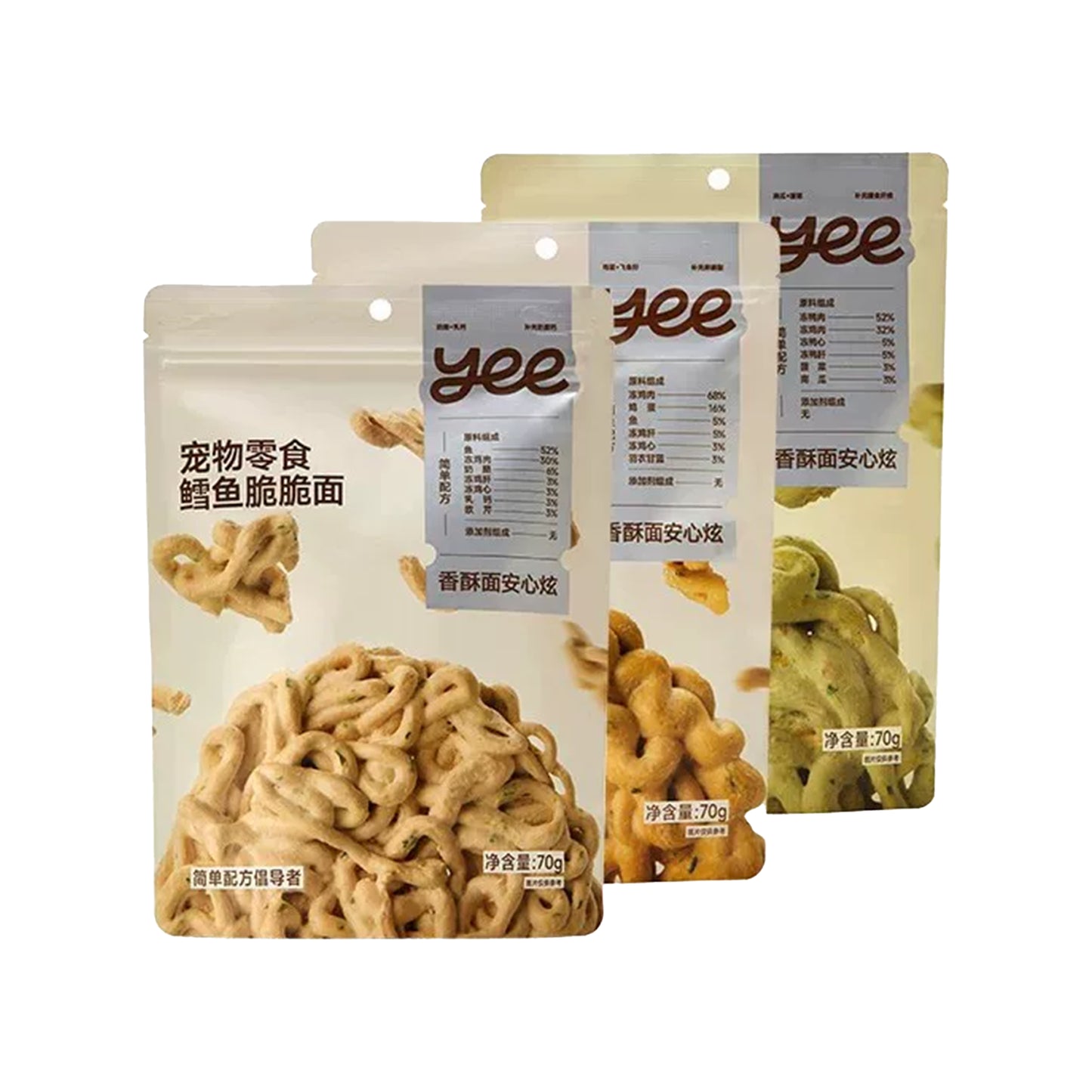 Yee🐱🐶Freeze Dried Cheese & Meat Crispy Noodles 70g