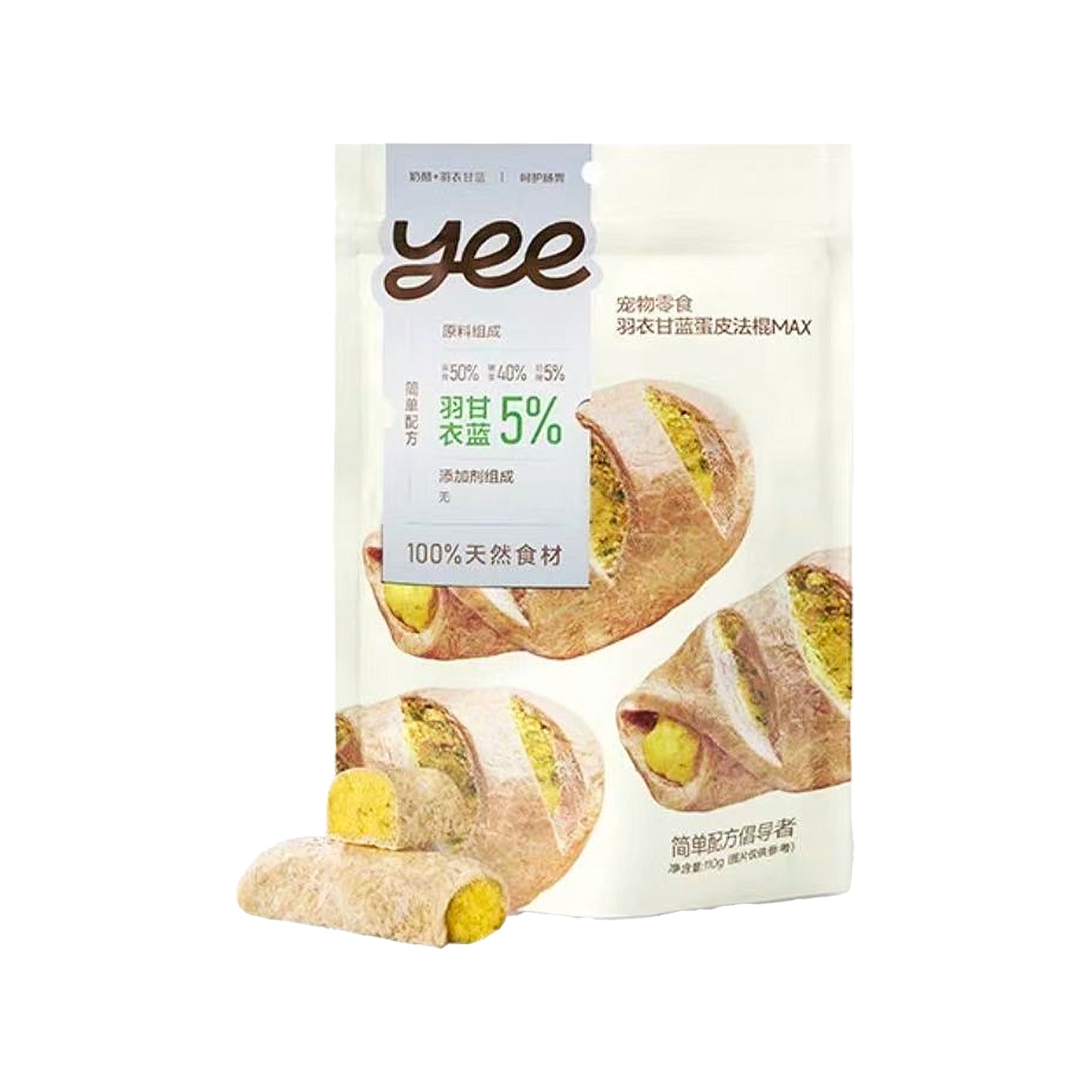 Yee🐶Freeze Dried Cheese Pork Testicle & Kale Egg Baguette 110g