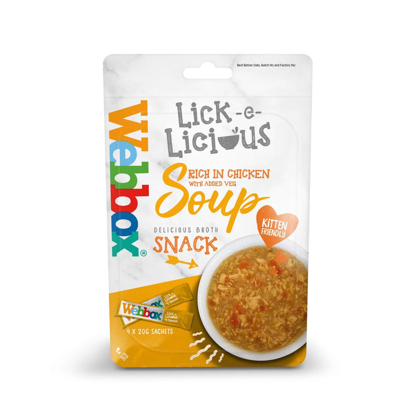 Webbox🐱Lick-E-Licious Chicken Broth Treat 4*20g