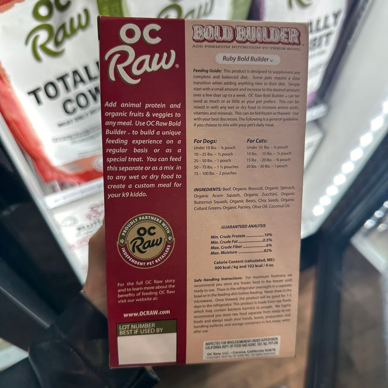 OC RAW🐱🐶Frozen Bold Builders - Ruby Beef 2lb