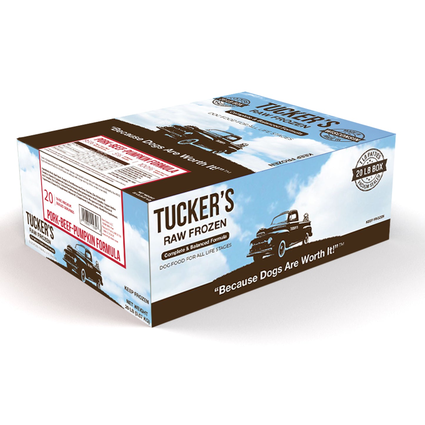 Tucker’s🐶Raw Frozen Diets Pork & Beef-Pumpkin