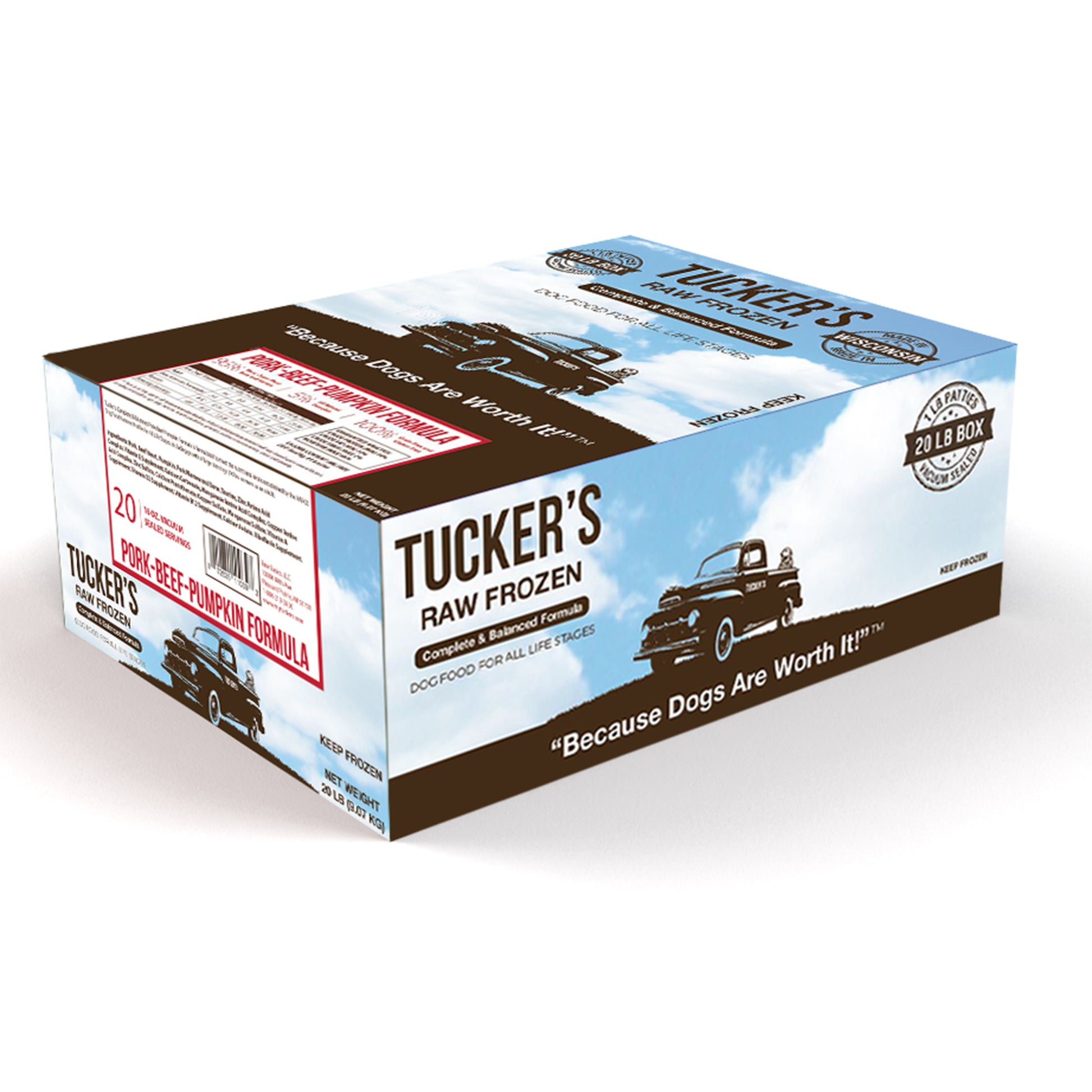Tucker’s🐶Raw Frozen Diets Pork & Beef-Pumpkin